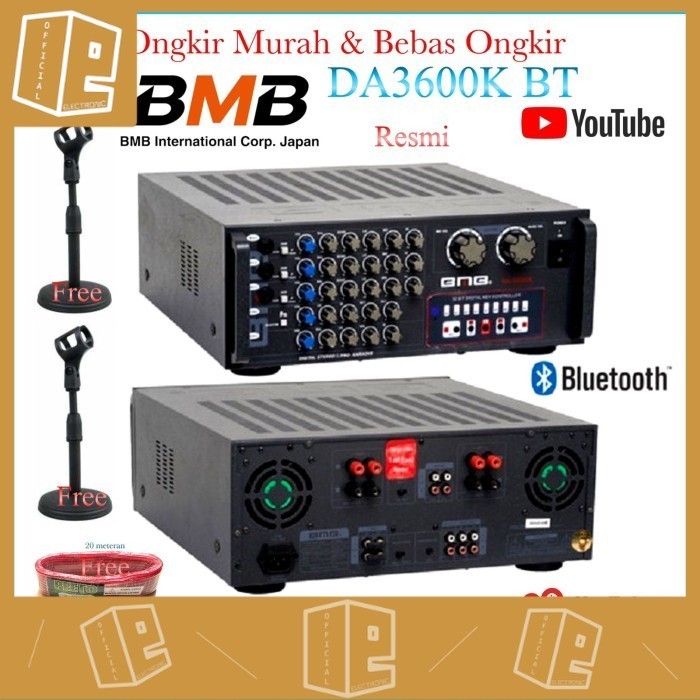 Power Amplifier BMB DA3600K BT new Bluetooth karaoke Sound DA 3600 K