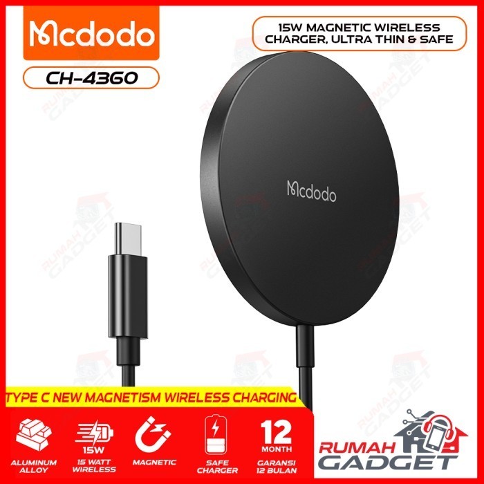 Wireless Charger - Magnetic Wireless Charger - Mcdodo - Moon Series