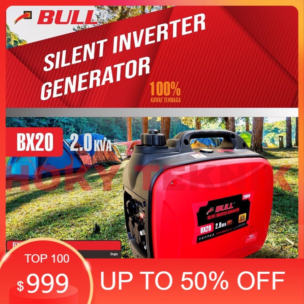 BULL Genset Silent Inverter 2000 Watt BX20 2000watt