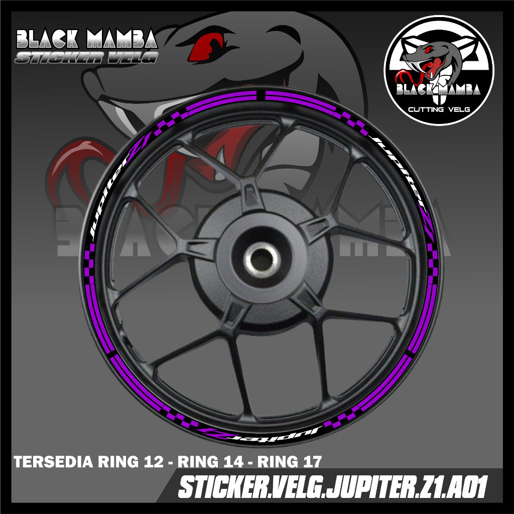STICKER VELG JUPITER Z1 - STIKER LIS LIST VARIASI BAN/VELG YAMAHA JUPITER Z1 A01