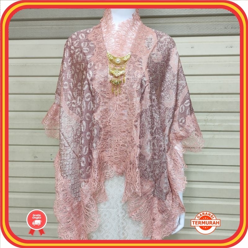 Outer Baju Wanita Cantik Kekinian Korean Style / Outer batwing batik viscose