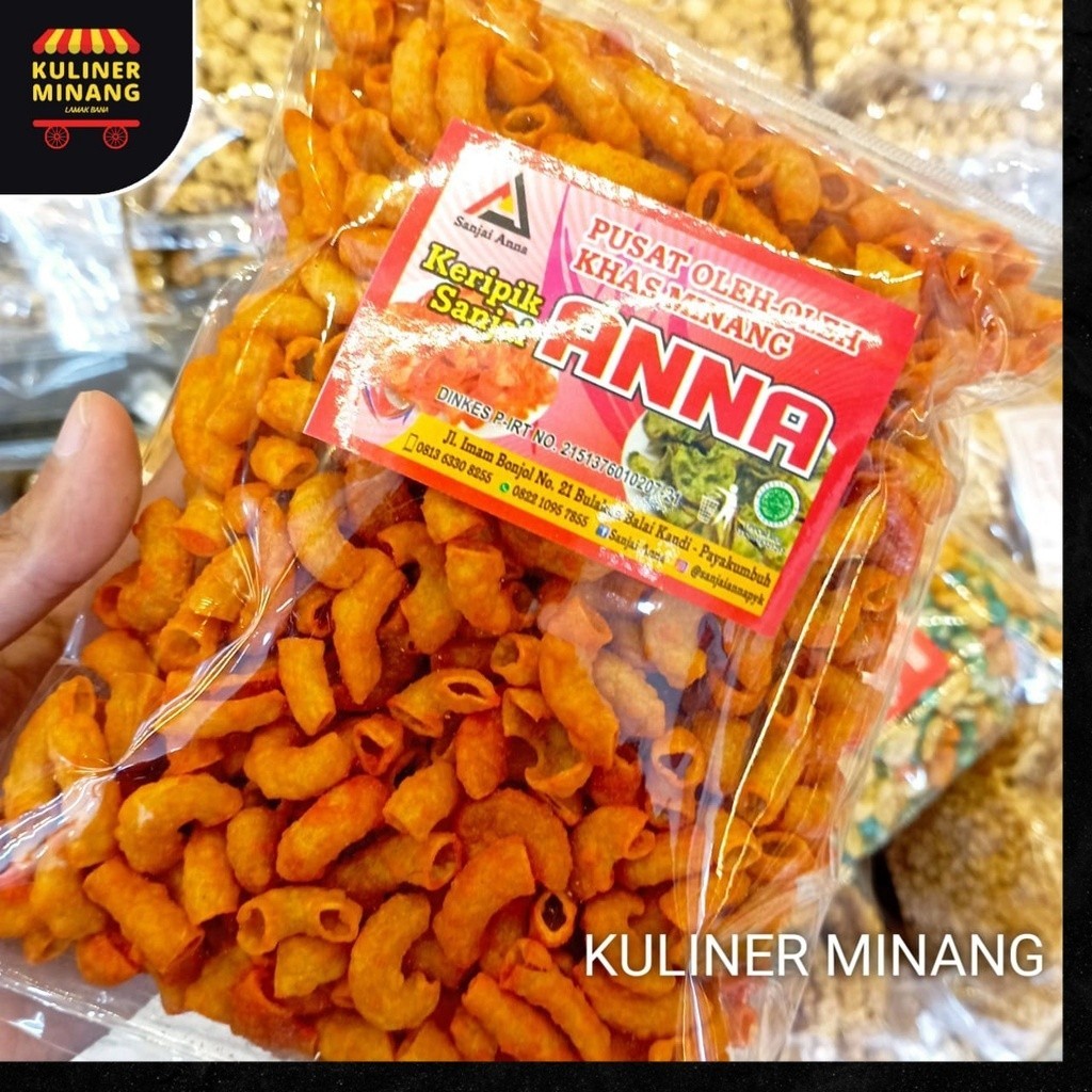 

Macaroni Pedas Anna Pariaman Snack Kuliner Minang Kabau