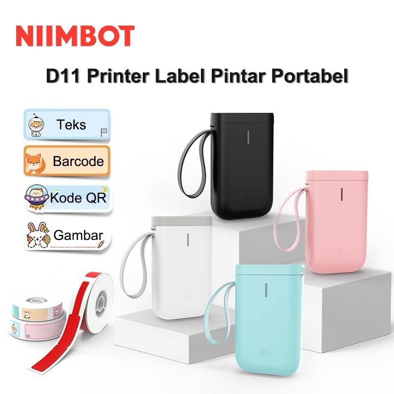

[PROMO MURAH] NIIMBOT D11 D110 Pencetak Label Pintar Portabel dengan Bluetooth Nirkabel Mesin Pembuat Label