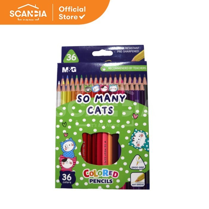 

SCANDIA Color Pencil So Many Cats Triangle 36 Colors (AWP343A3)