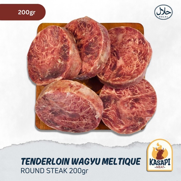 

Tenderloin Steak Wagyu Meltique 200gr Daging Steak Bulat Beef