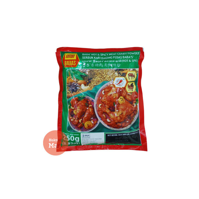 

New Promo-[sukron_86] Babas Bumbu Kari 250gr Baba's Meat /Fish Curry Powder Baba Bumbu India - Beef Spicy