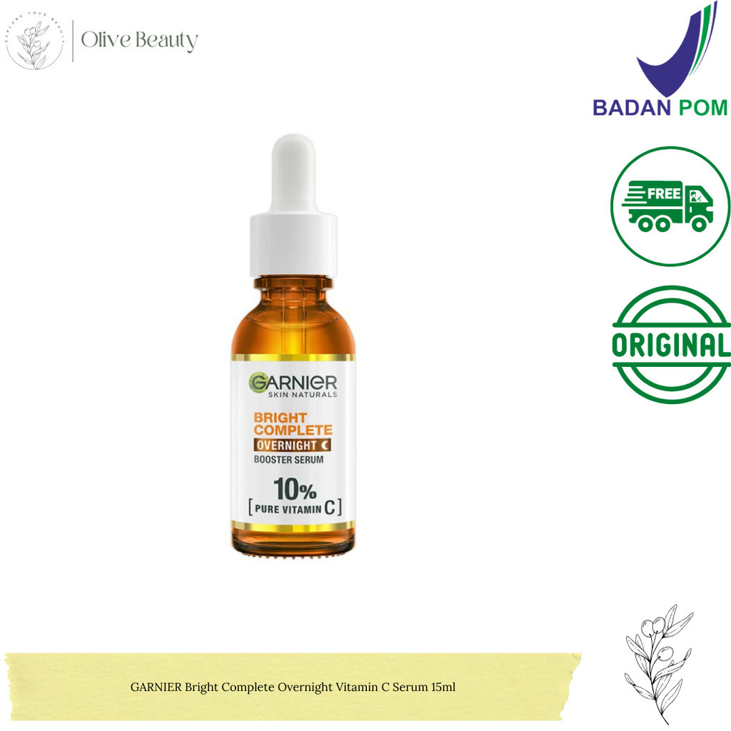 GARNIER Bright Complete Overnight Vitamin C Serum 15ml