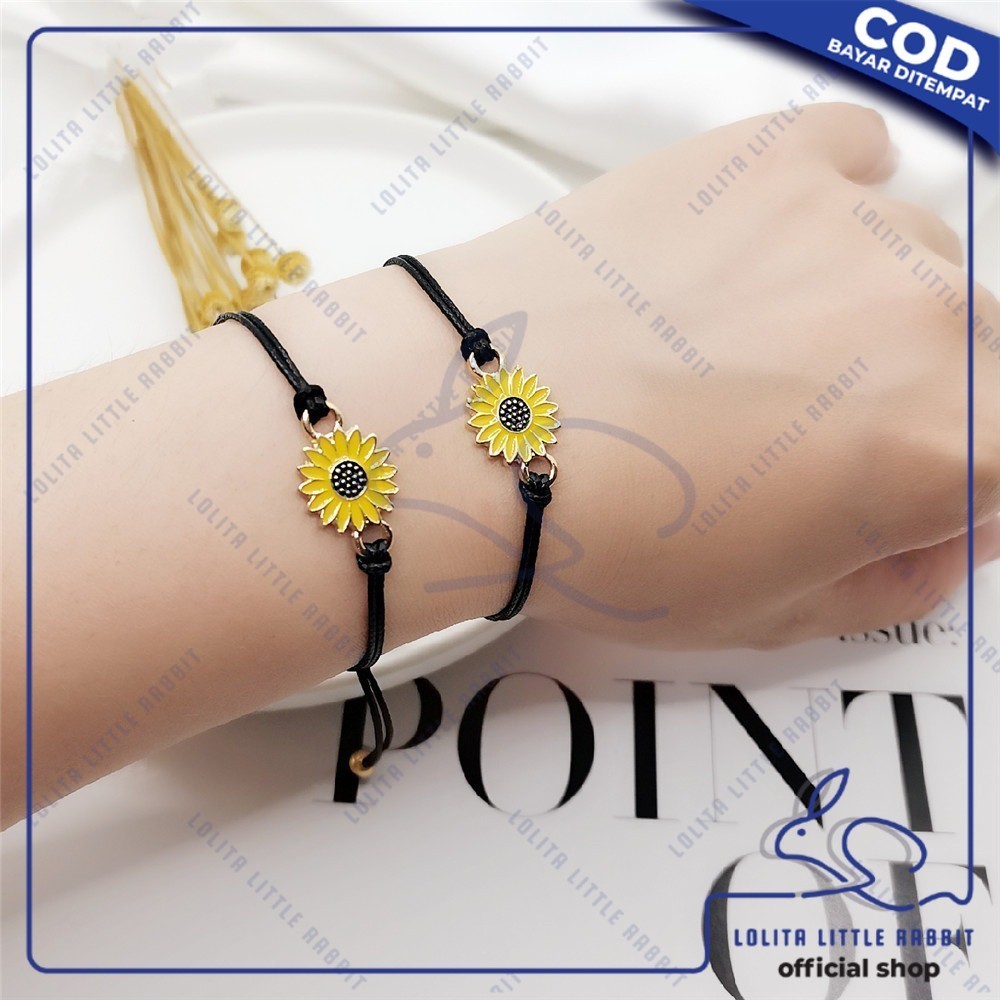 LOLITA Gelang Tali Persahabatan Anyaman Korean Fashion Gelang BFF Gelang Pasangan Sahabat Gelang etn