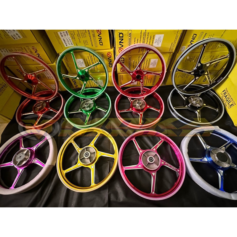 Velg Racing Vnd AK 55 model enkei Bebek Yamaha Jupiter z MX King Honda kharisma wave 125 Ring 17