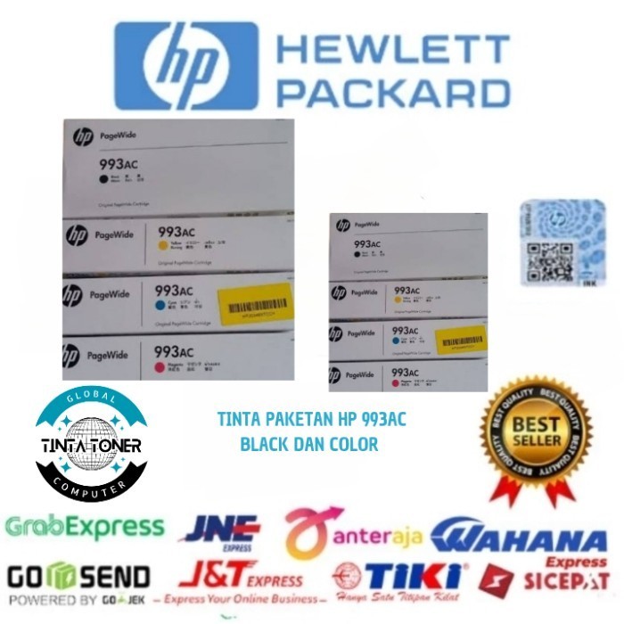 TINTA PAKETAN PLOTER HP 993AC BLACK DAN 993AC COLOR ORIGINAL