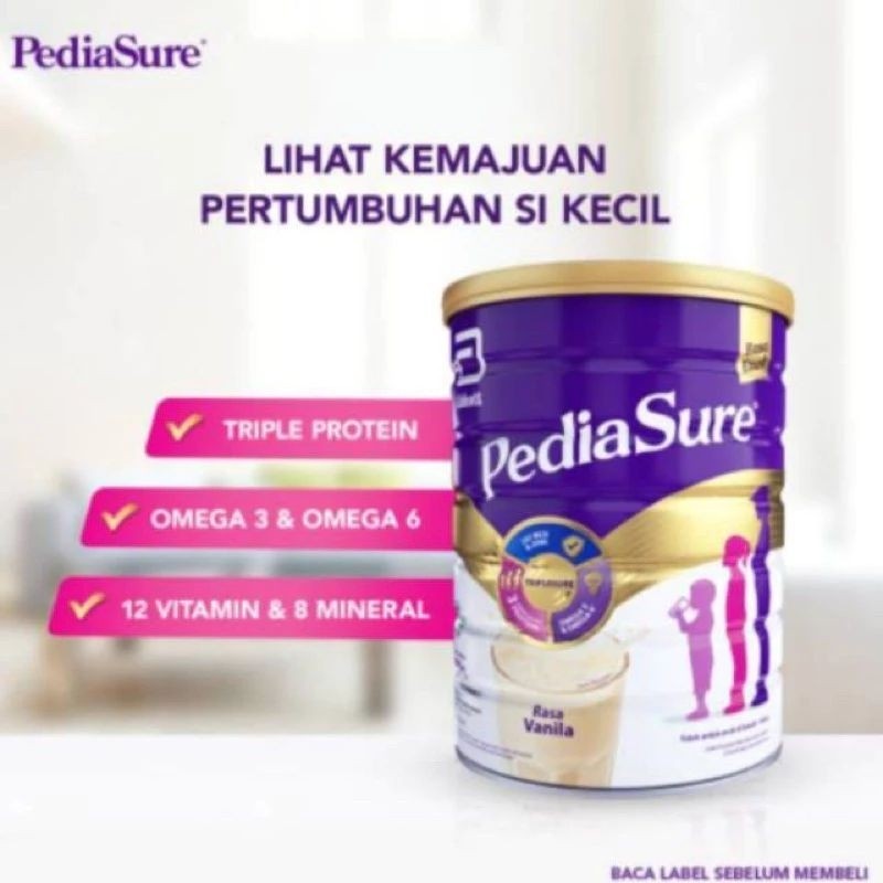 

Pediasure Triplesure vanila 850gr/ Susu Pertumbuhan anak 1-10 tahun