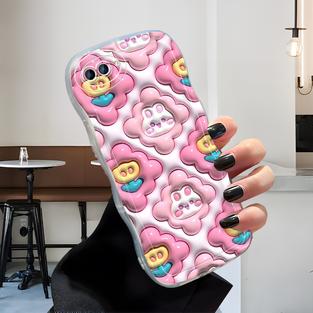 OPPO A3S A12E Phone Case Softcase Casing Hp Kesing Soft Cassing Pink 3830