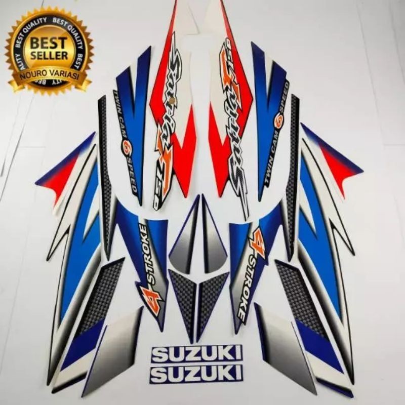 striping satria Fu Thailand biru Fu Cbu biru
