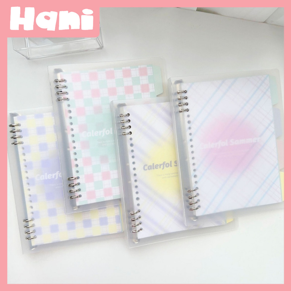 

Notebook A5/B5 Aesthetic Besar Buku Tulis Sekolah Binder Note Morandi Flip Up Loose Leaf Book Buku Diary Alat Tulis barang aesthetic