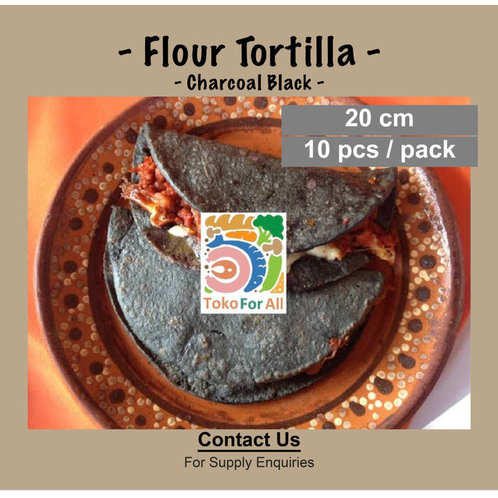 

TACO - Whole Wheat Flour Tortilla 20 cm FROZEN (gandum) TANPA PENGAWET - Putih (ori), 20 cm