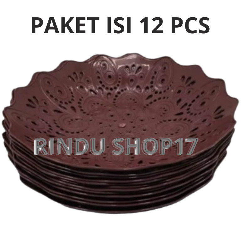 [RS] Piring Rotan Cekung Bahan Plastik Ukuran Besar