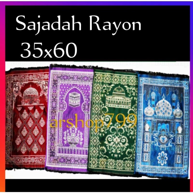 Sajadah turki mini sejadah kepala kecil rayon