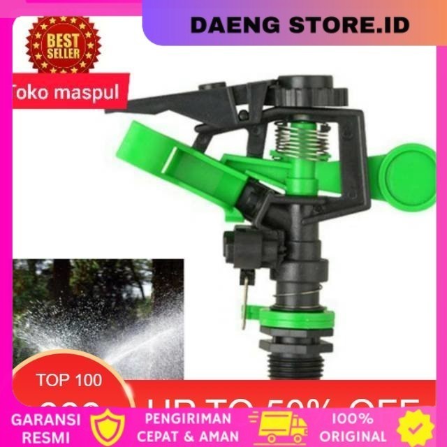 SPRINKLER TEMBAK OTOMATIS  SPRINKLE KINCIR AIR SPRINKLER IRIGASI ROTASI 360 DERAJAT-COD