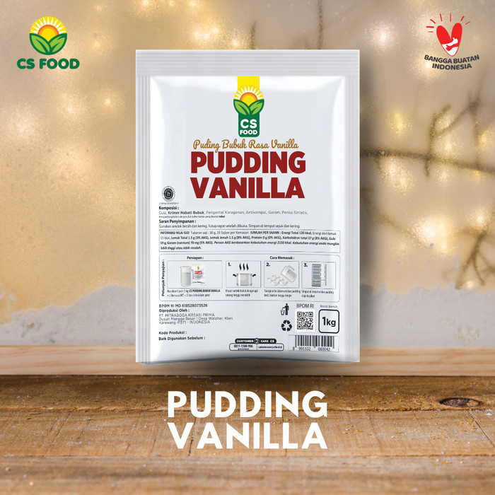 

[Terbaru] Bubuk Instan Silky Puding Vanilla 1kg Pudding Lembut Pudot CS FOOD