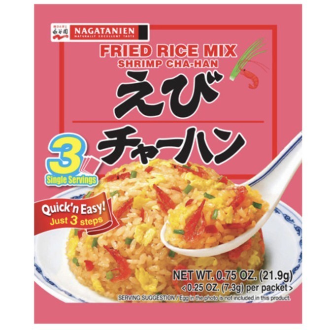 

New- NAGATANIEN FRIED RICE MIX CHA-HAN | BUMBU NASI GORENG JEPANG | CHAHAN - EBI / SHRIMP