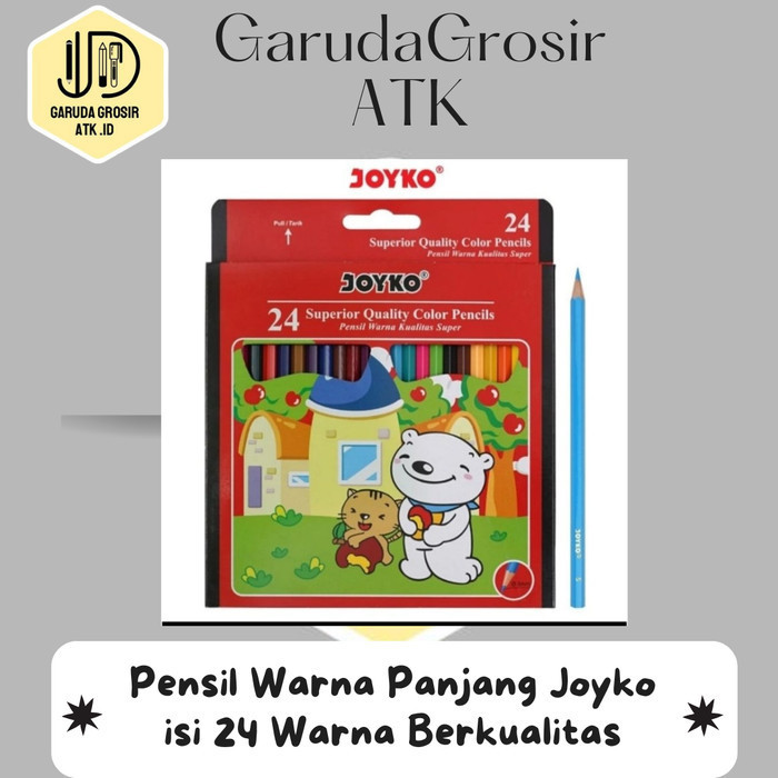 

Pensil Warna Panjang Joyko isi 24 Warna Berkualitas