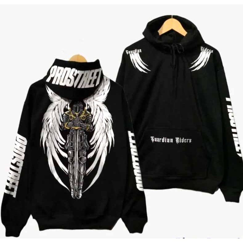 [PREMIUM ORIGINAL] HOODIE PROSTREET GUARDIAN RIDER ||  KIN RYU || WHITE DEVIL || HOODIE SUNMORI || J