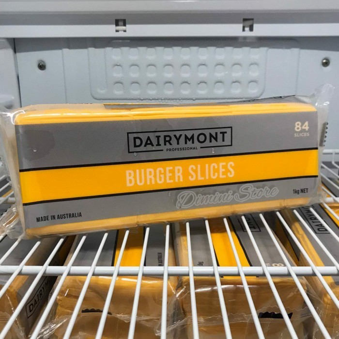 

Promo-Best Red Cheddar Cheese Slice Burger Dairymont 84lbr 1kg