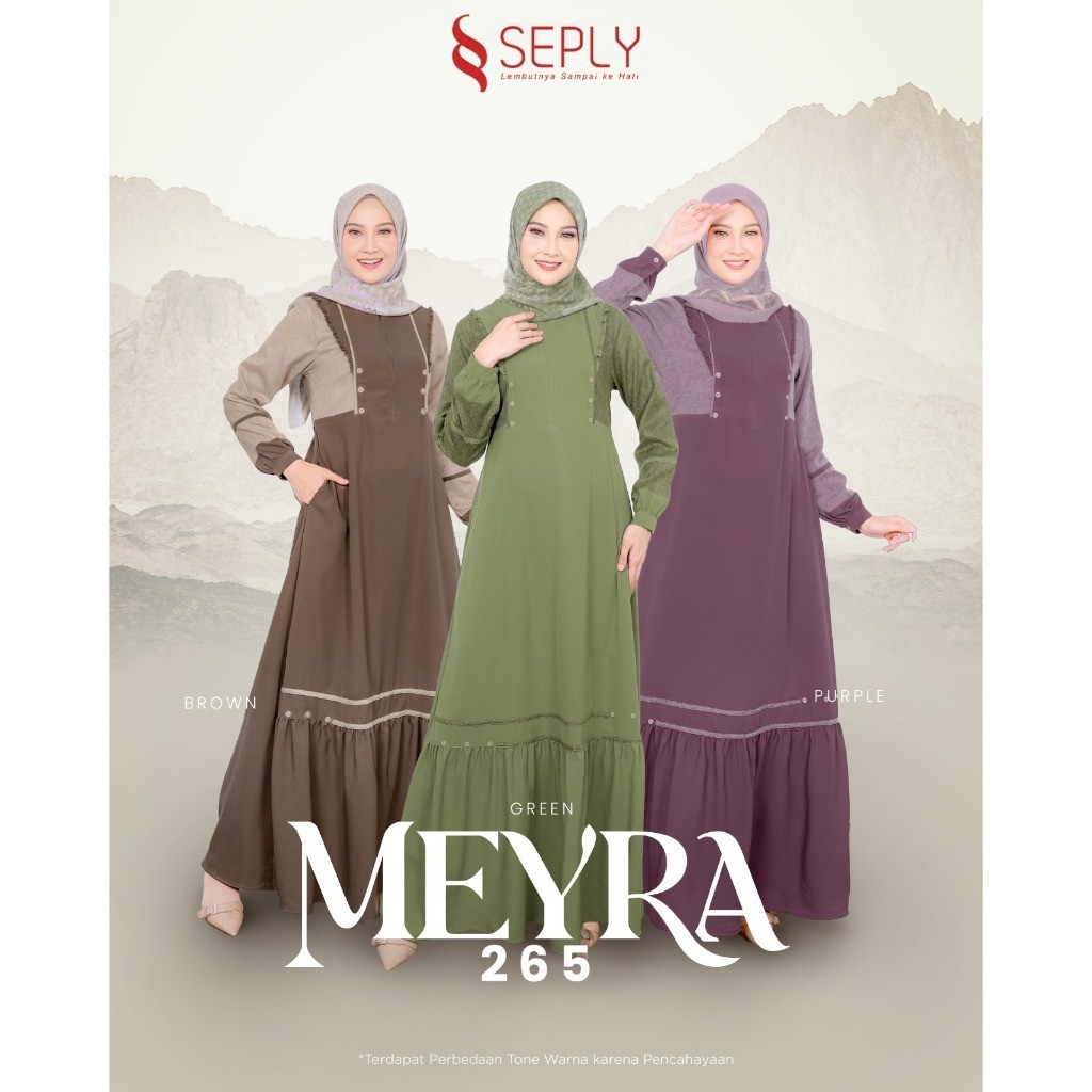 Seply Meyra 265 / Gamis Meyra 265 / Gamis Seply Terbaru / Gamis Seply Terbaru / Gamis Polos / Gamis 