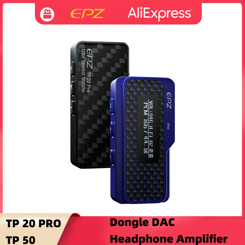 EPZ TP20 Pro TP50 Dongle DAC Audio Headphone IEM Amplifier / Portable Type C /Lightning CS43131X2 CS