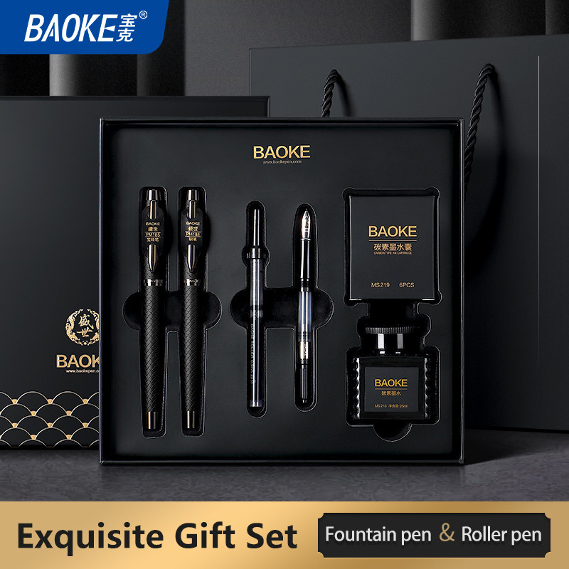 

BAOKE Luxury Fountain Pen Gift Set Isi ulang dan tinta hitam Set Hadiah Bisnis T18