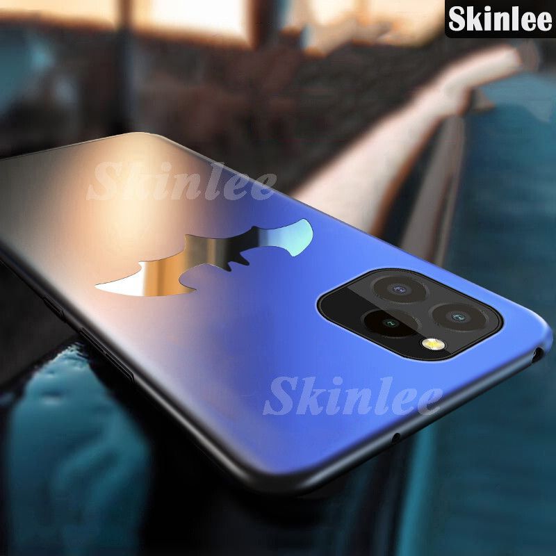 Phone Case Oukitel C21 Pro Case Luxury Frosted Matte Back Slim Metal Bat man Non-slip Protective for