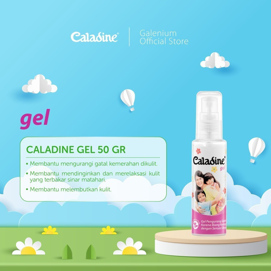 Caladine Gel 50ml - Gel Pengurang Gatal Biang Keringat