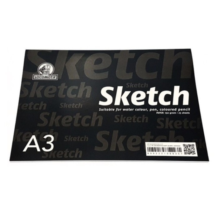 

✨LARIS✨ -SKETCHBOOK BUKU GAMBAR A3 LOCOMOTIF UNTUK ANAK BUKU SKETSA 150gsm