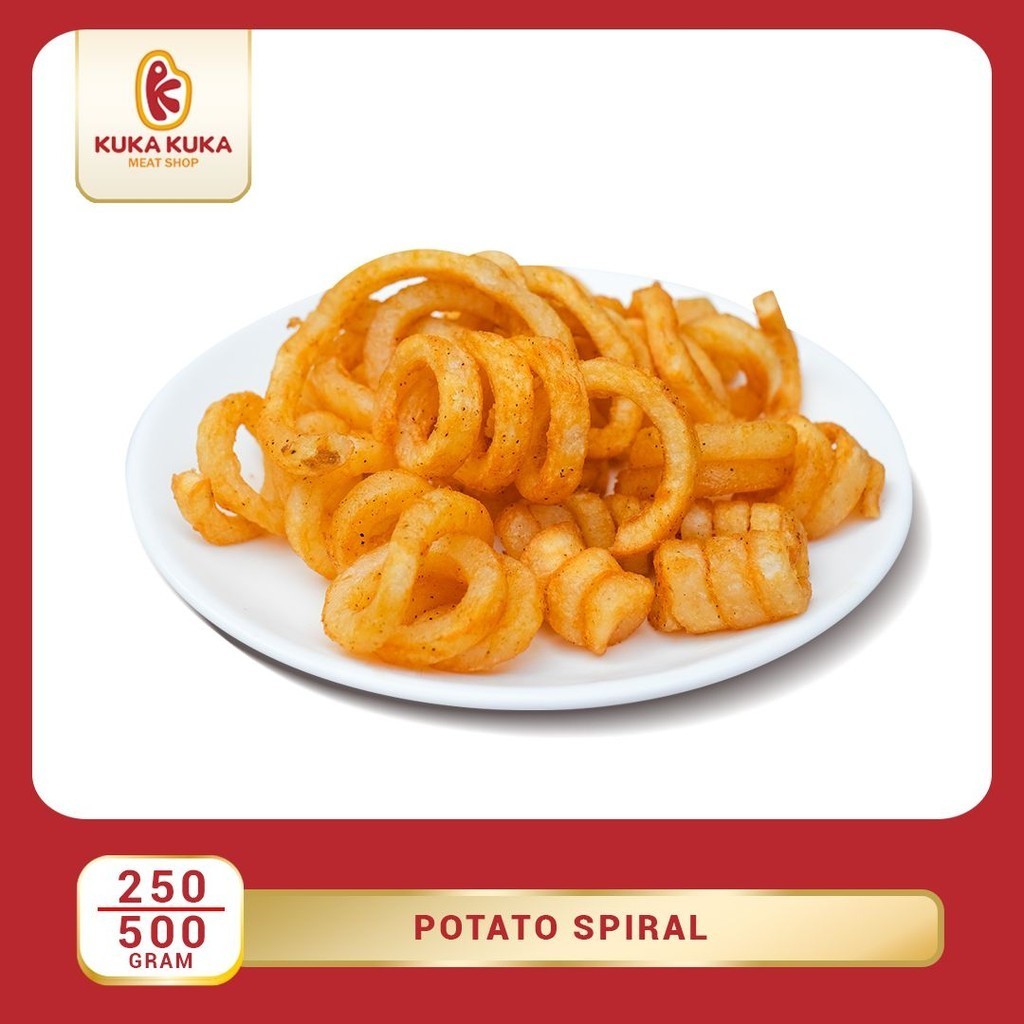 

Curly Fries Kentang Spiral / Kentang Goreng Spiral 250gram & 500gram