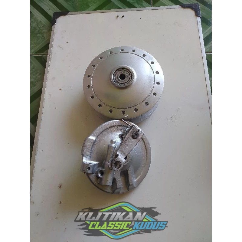 Motor Tromol Depan Grand set Tutup Kampas Rem Honda Astrea Grand  Original Second