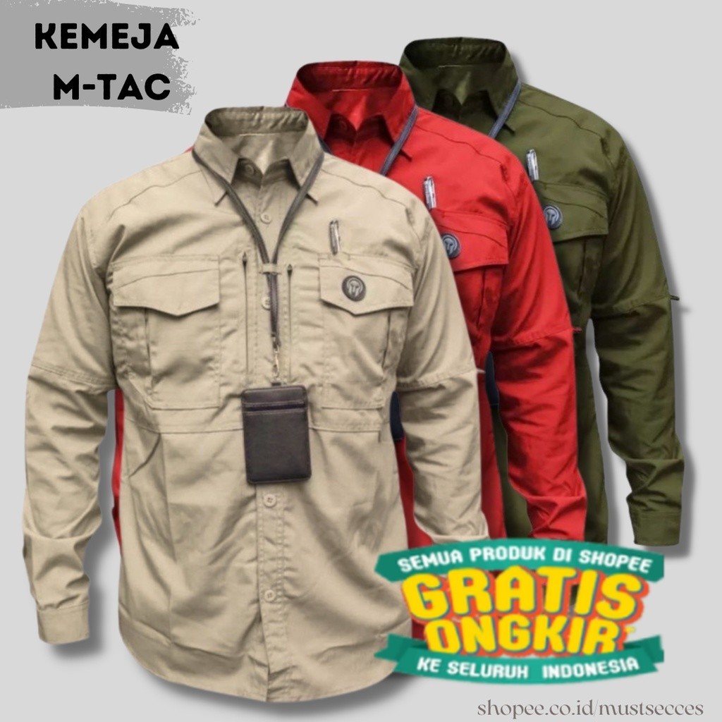 KEMEJA TACTICAL M-TAC / KEMEJA TACTICAL OUTDOOR / KEMEJA LAPANGAN/ jumbo big size besar