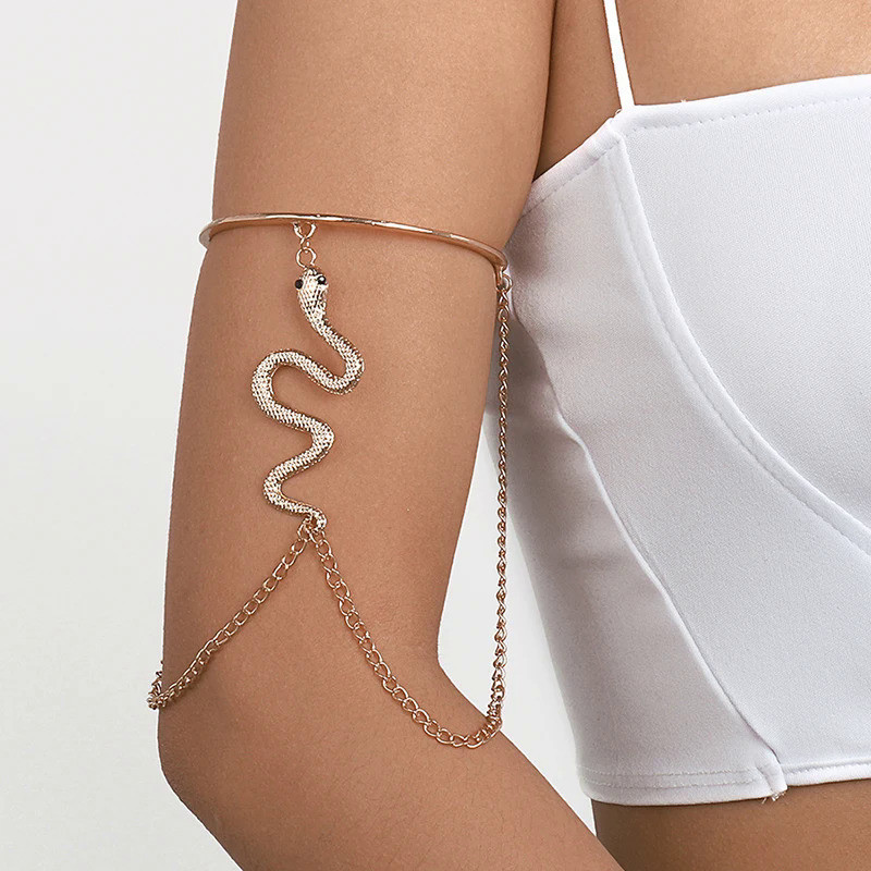 Gothic Summer Sexy Bracelet For Women Arm Ring Originality Retro Jewelry Geometry Animal Serpentine 