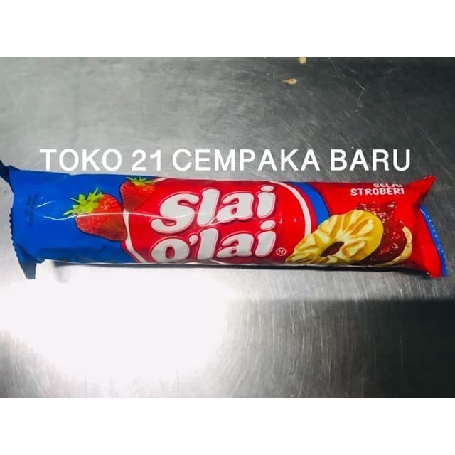 

Slai Olai Biskuit Selai Stroberi 128 gram | Slai O'lai Strawberry 128g