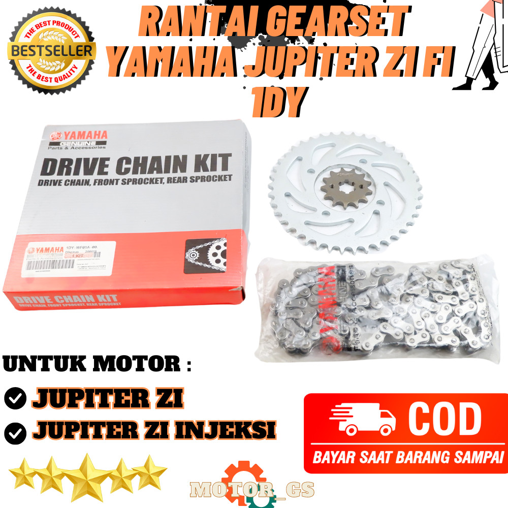 Rantai Gearset Yamaha Jupiter Z1 / Gear Set Motor Jupiter Z1 FI Injeksi - 1DY-WF01A-00