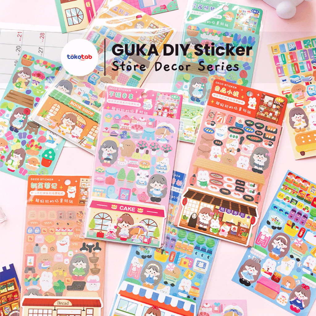

Tokotab - Sticker DIY GUKA Store Sticker Deco Stiker Lembaran Dekorasi Toko Sticker Permainan Lucu