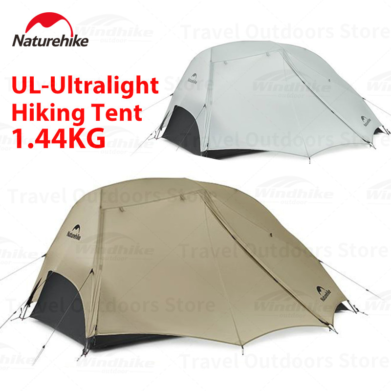 Naturehike tenda Star River UL 2 orang, tenda berkemah ultra ringan tenda ganda 15D portabel Hiking 
