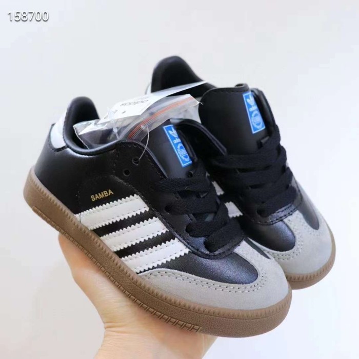 ✨NEW✨ -ADIDAS / Sepatu Kets Anak Adidas SAMBA / Sepatu Anak / Sepatu Sekokah  - PUTIH / COKLAT
