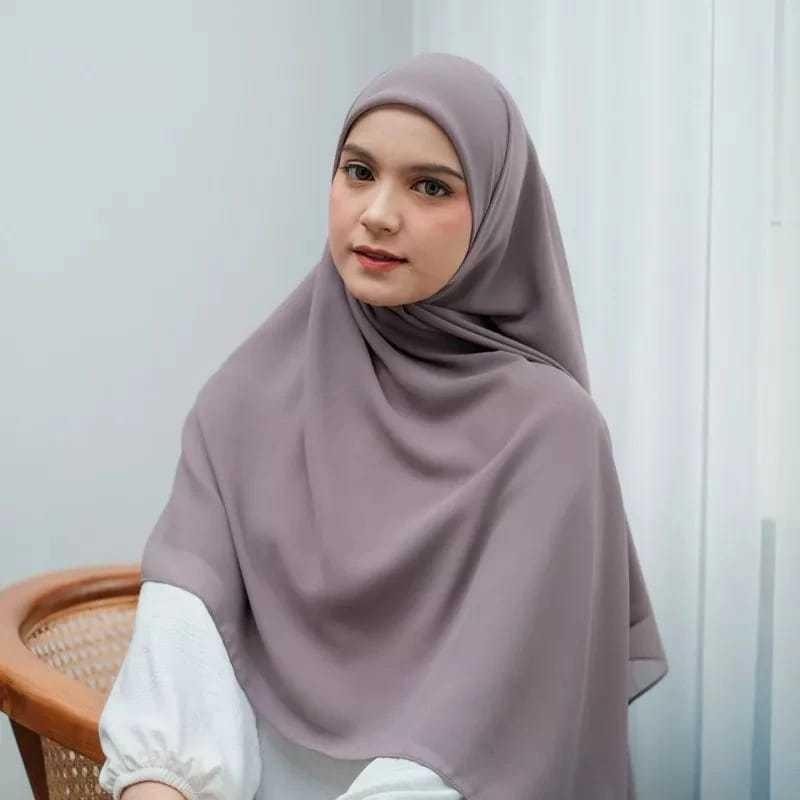 Kerudung Segi Empat Bella Square Premium Syari 130 x 130 cm