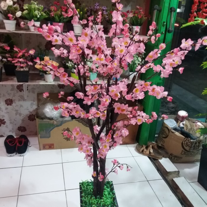 pohon plastik artificial pohon hias tinggi 120cm