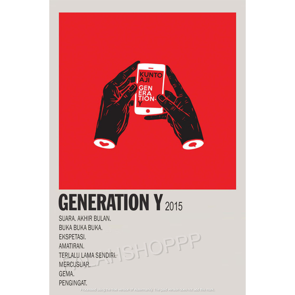 Poster Album Generation Y - Kunto Aji