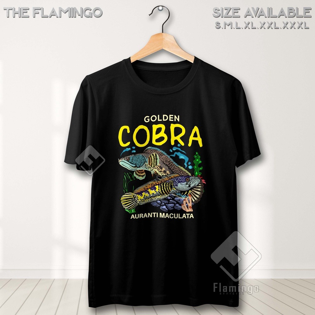 KAWKAWKAOS Kaos Channa Auranti Maculata Golden Cobra Baju Pecinta Ikan Hias Chana Keeper Aquascaper 