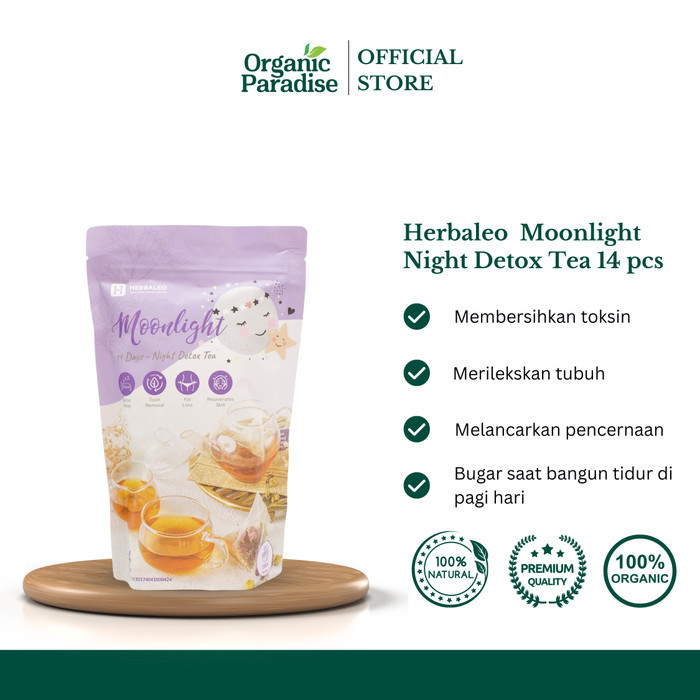 

Herbaleo Teh Detox Malam isi 14 pcs / Moonlight Night Detox Tea