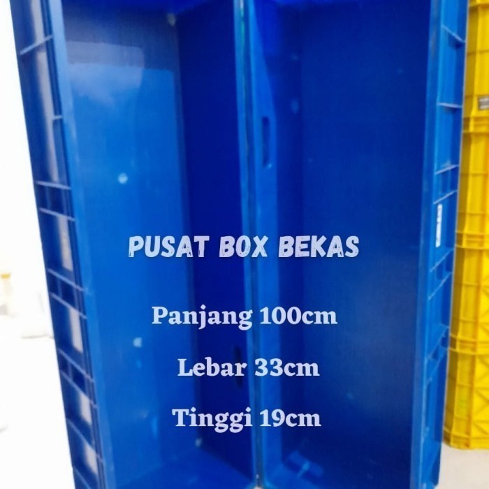 Bak plastik kontainer 1 m / box plastik 1 meter / bak plastik biru