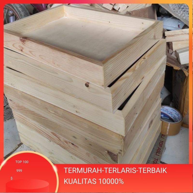 kotak seserahan / kotak hantaran / tray hampers kayu 1 set