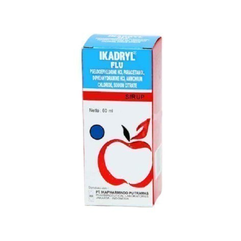Ikadryl Flu Sirup untuk Meringankan Gejala Flu (60 ml)